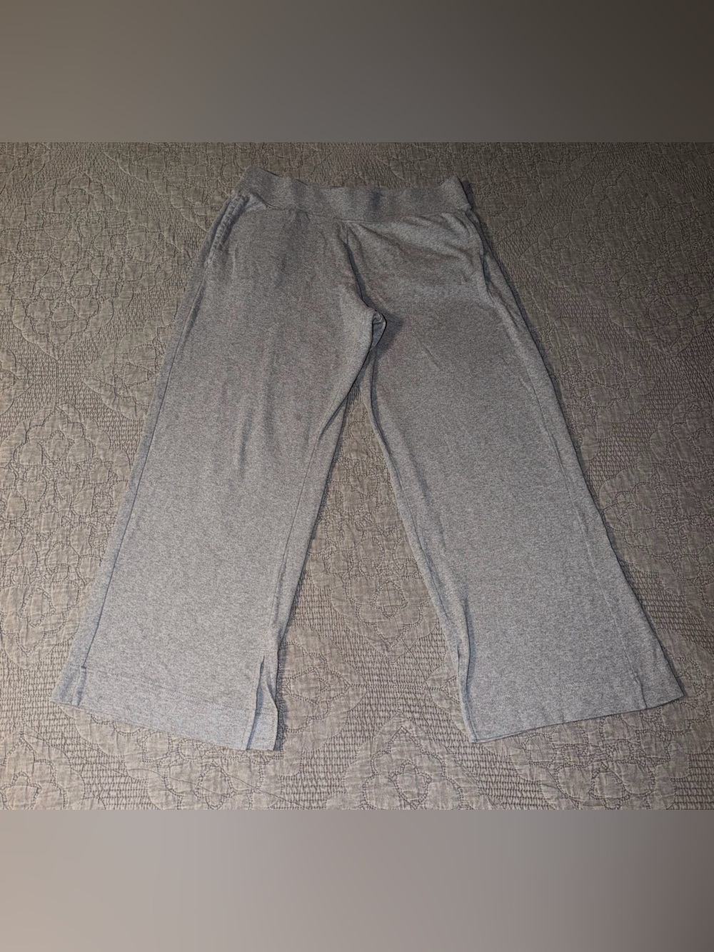 Pact Airplane Wide Leg Pant-Medium Grey Heather Inseam-29” Women’s Size-XL